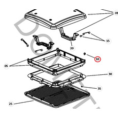 Miniature AMORTISSEUR EN CAOUTCHOUC POUR MINI HEKI S - DOMETIC N° 0