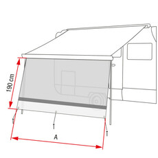 Miniature Façade Sun View XL 100 - FIAMMA N° 3 Miniature Façade Sun View XL 100 - FIAMMA N° 3