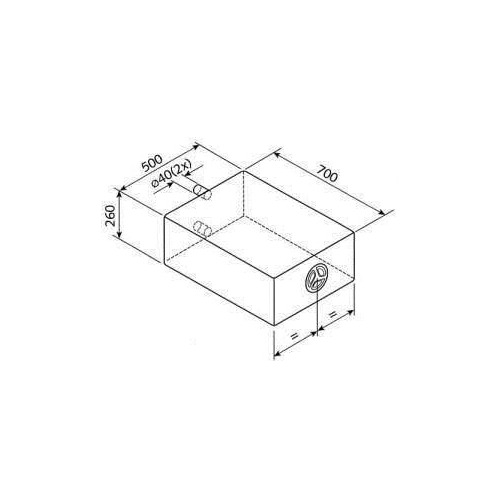 RÉSERVOIR FUSION EV 1801 - 85L - 70X50X26CM