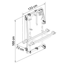 Miniature KIT CARRY BIKE FRAME SPRINTER A PARTIR DE 2018 - FIAMMA N° 1