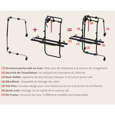Miniature KIT CARRY BIKE FRAME CRAFTER A PARTIR DE 2017 - FIAMMA N° 2 Miniature KIT CARRY BIKE FRAME CRAFTER A PARTIR DE 2017 - FIAMMA N° 2