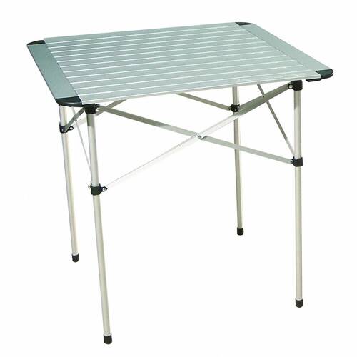 Table de camping pliante en aluminium pour 2 personnes - BAYASUN Table de camping pliante en aluminium pour 2 personnes - BAYASUN