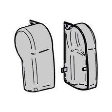 Miniature CACHES DROIT + GAUCHE pour Store 4900 colori Anthracite - THULE N° 1 Miniature CACHES DROIT + GAUCHE pour Store 4900 colori Anthracite - THULE N° 1