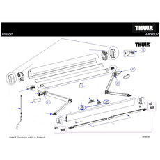 Miniature Articulation Bras de store 4200 4900 5200 6200 6300 Tristor- THULE N° 5 Miniature Articulation Bras de store 4200 4900 5200 6200 6300 Tristor- THULE N° 5