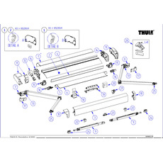 Miniature Embouts 6200 gauche + droite - Anodisé - THULE N° 1 Miniature Embouts 6200 gauche + droite - Anodisé - THULE N° 1