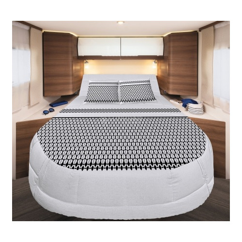 Prêt à dormir 100% coton Etnik 130 x 190 cm pan coupé droit - INCASA