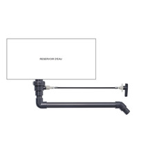 Miniature Vanne de vidange réservoir Ø 40 déportée 55 cm - REICH N° 2 Miniature Vanne de vidange réservoir Ø 40 déportée 55 cm - REICH N° 2