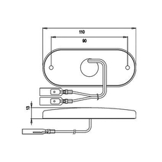 Miniature FEU 2002 PLR POSITION AVANT A LED + CATADIOPTRE - JOKON N° 1