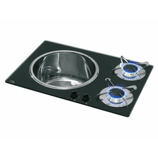 Miniature Combiné plan de cuisson gaz avec évier PV1360 - CAN N° 0 Miniature Combiné plan de cuisson gaz avec évier PV1360 - CAN N° 0