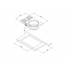 Miniature Combiné plan de cuisson gaz avec évier PV1360 - CAN N° 1