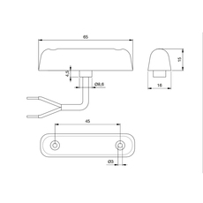 Miniature Feu de gabarit PL 24-2 AVANT A LEDS - JOKON N° 1 Miniature Feu de gabarit PL 24-2 AVANT A LEDS - JOKON N° 1