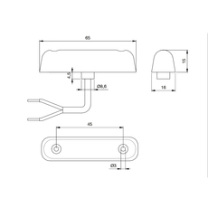 Miniature Feu de gabarit PL 24-2 AVANT A LEDS - JOKON N° 1