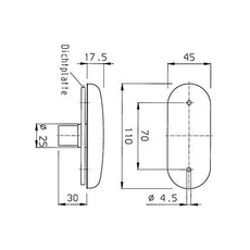 Miniature Feu de position PLR 2000 + catadioptre - JOKON N° 1