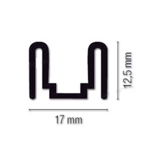Miniature Coulisse droite 250 cm pour rideau d'occultation N° 1 Miniature Coulisse droite 250 cm pour rideau d'occultation N° 1