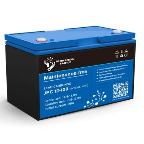 Batterie 100Ah 12V Plomb Carbone Décharge Lente – ULTIMATRON - ULTIMATRONFRANCE
