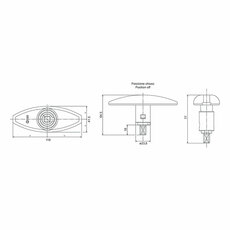 Miniature SERRURE NOIRE 1052 AVEC BARILLET ET CLES N° 1