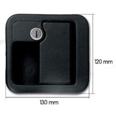 Miniature POIGNEE EXTERNE 1090 NOIRE + CLES - FAP N° 1