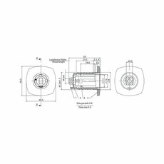 Miniature SERRURE1047 BLANCHE AVEC BARILLET ET CLES N° 1