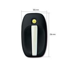 Miniature POIGNEE EXTERIEURE 1122 NOIRE ET CHROMEE - FAP N° 1 Miniature POIGNEE EXTERIEURE 1122 NOIRE ET CHROMEE - FAP N° 1