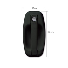 Miniature POIGNEE EXTERNE 1115 NOIRE + CLES - FAP N° 1 Miniature POIGNEE EXTERNE 1115 NOIRE + CLES - FAP N° 1