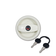 Miniature SERRURE EXTERIEURE DROITE EUROPA BLANC + CLES - ZADI N° 0 Miniature SERRURE EXTERIEURE DROITE EUROPA BLANC + CLES - ZADI N° 0