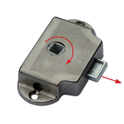 Verrou De Porte En Nylon Pour Camping-car, Caravane, Bateau – Avec 2 Clés, Noir | Serrure à Came, Fixation Facile