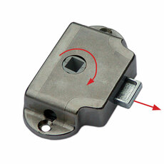 Miniature BOITIER DE SERRURE DROITE NICKELE D25 N° 0 Miniature BOITIER DE SERRURE DROITE NICKELE D25 N° 0