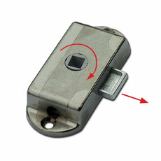 Miniature BOITIER DE SERRURE DROITE NICKELE D25 N° 0 Miniature BOITIER DE SERRURE DROITE NICKELE D25 N° 0
