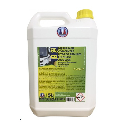 Dispersant hydrocarbure en phase aqueuse 5L - MATTCHEM