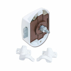 Miniature SERRURE PUSH-LOCK BLANCHE AVEC CROCHETS D+G N° 1