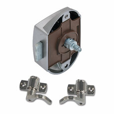 Miniature SERRURE PUSH-LOCK NICKELEE AVEC CROCHETS N° 1 Miniature SERRURE PUSH-LOCK NICKELEE AVEC CROCHETS N° 1