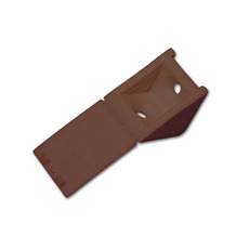 Miniature Equerre marron pour meuble 2 trous à couvercle repliable N° 0