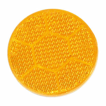 Catadioptre Adhésif Rectangulaire Orange - 105 X 48 Mm - Réflecteur De Signalisation Pour Véhicule, Remorque, Objet