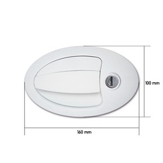 Miniature GRANDE SERRURE COMPLETE OVALE - FAP N° 1 Miniature GRANDE SERRURE COMPLETE OVALE - FAP N° 1