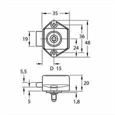 Miniature MINI SERRURE PUSH-LOCK NICKELEE N° 2