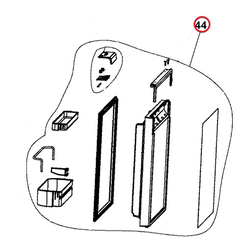 Porte Frigo Complète CRE0050 - DOMETIC