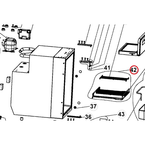 Ensemble Grilles Frigo CRE0050 et CRX0050 - DOMETIC