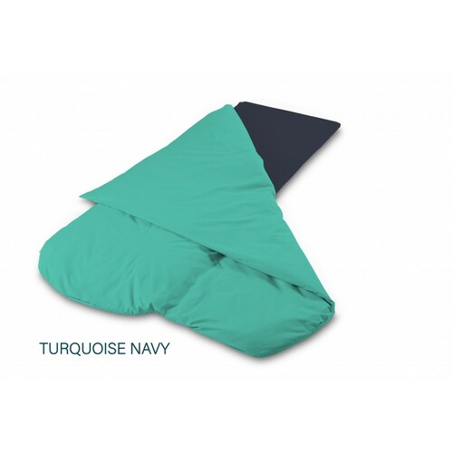 COUCHAGE GRAND CONFORT TURQUOISE NAVY 58 x 190 x 4 cm - DUVALAY