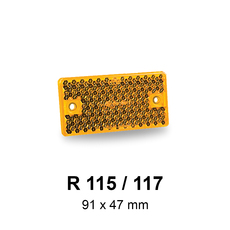 Miniature CATADIOPTRE 91X47X8 ORANGE A VISSER - JOKON N° 2