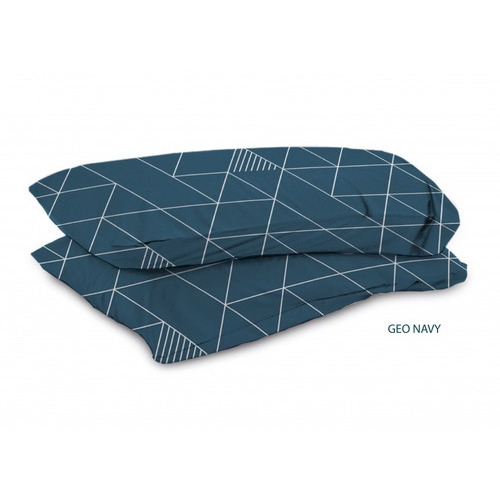 TAIE D'OREILLER GEO NAVY - DUVALAY