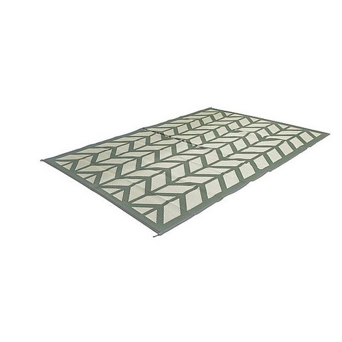 TAPIS FLAXTON VERT TAILLE M (L 200 x l 180 cm) - BO CAMP