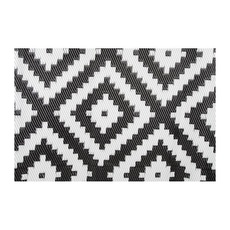 Miniature TAPIS FALCONWOOD ROND 200CM ø NOIR ET BLANC - BO CAMP N° 1