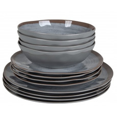 Miniature VAISSELLE HALO MELAMINE 12 PCS GRIS - BO CAMP N° 1