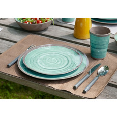 Miniature VAISSELLE HALO MELAMINE 12 PCS AQUA - BO CAMP N° 3