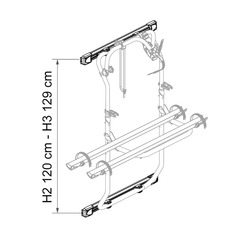 Miniature Kit Bars DJ Transit >14 ALUMINIUM - FIAMMA N° 1