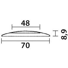 Miniature Plafonnier LED IP67 sans encastrement blanc - OSCULATI N° 1