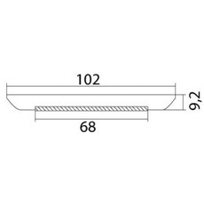 Miniature Plafonnier LED IP65 sans encastrement Luna N° 1