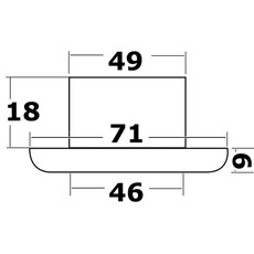 Miniature Plafonnier LED IP55 à encastrer Syntesis N° 1