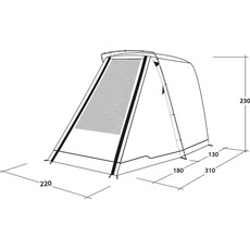 Miniature AUVENT ARRIERE INDEPENDANTE SANDCREST L - VW T5/T6 / VITO / TRAFIC / SPACE TOURER... - SANDCREST N° 4