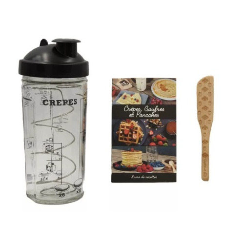 COFFRET SHAKER À CRÊPES, PANCAKES, GAUFRES ET TARTINEUR - COOKUT